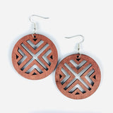 Timber Round Drop Earrings