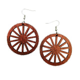 Timber Round Drop Earrings