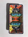 TALAVERA RECTANGLE TRAY W/ DIVIDED SECTIONS